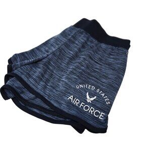 Champion Unites State Air Force PT Shorts Women's Size‎ Large Blue Workout